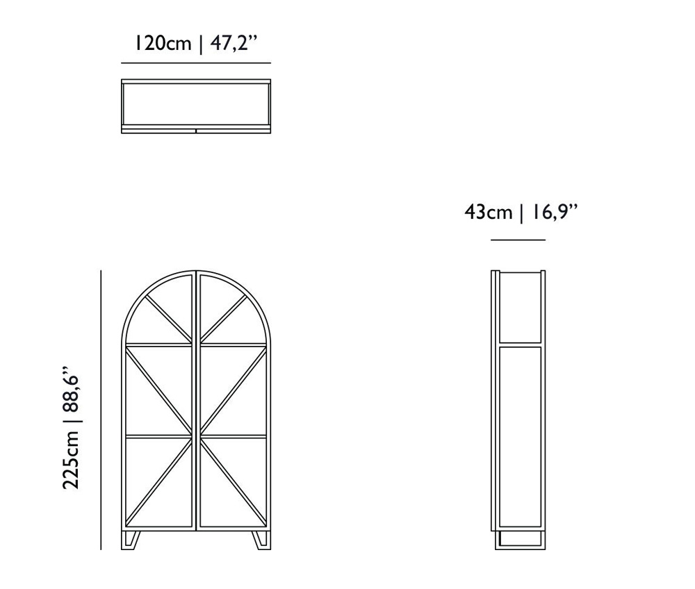 moooi tudor cupboard size dimensions